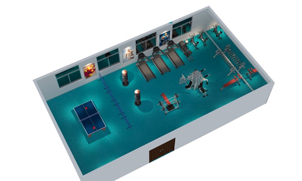 150平方健身房配置方案-广西leyu.乐鱼体育健身器材有限公司