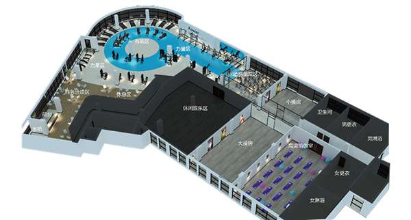 1500平方健身房配置方案-广西leyu.乐鱼体育健身器材有限公司